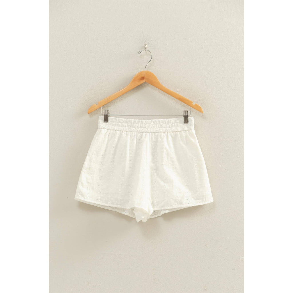 White Eyelet Matching Set