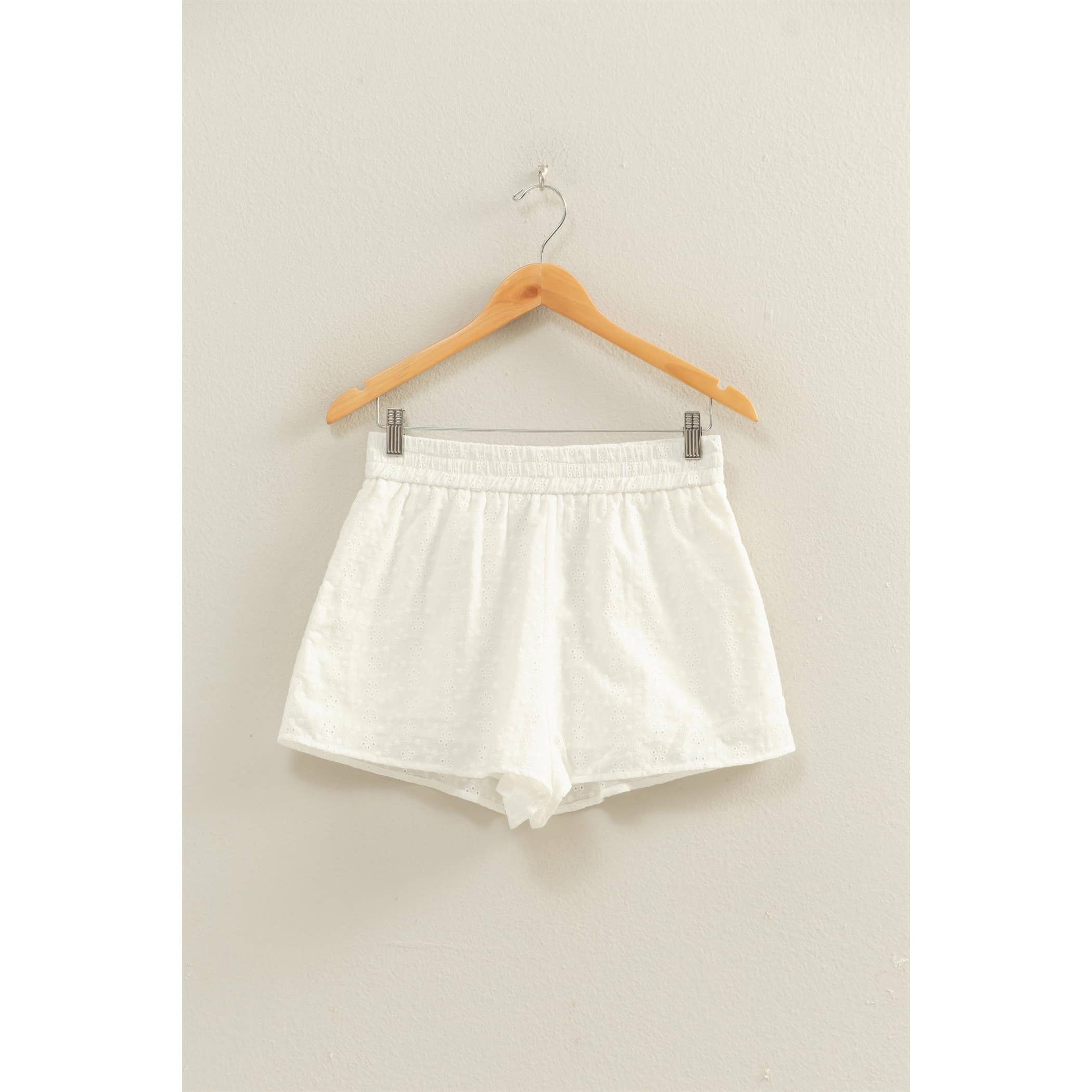 White Eyelet Matching Set