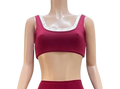 Maroon Polka Luxe Layered Bra